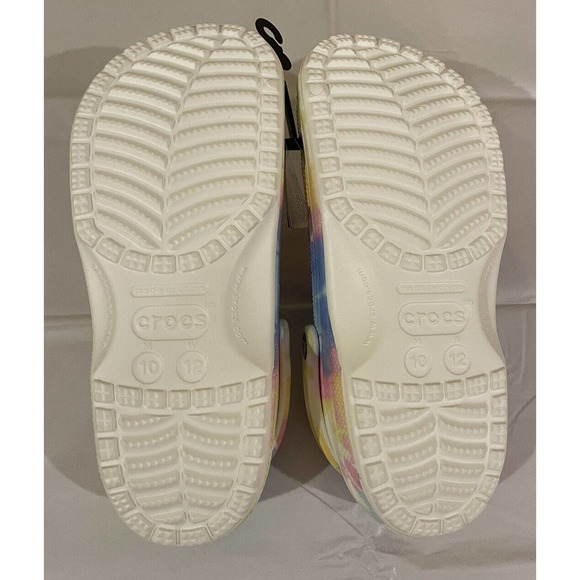 NWT CROCS Classic Tie-Dye Graphic Clogs Size Mens 10 Womens 12 Multicolor New - Picture 6 of 11